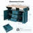 Folding Drop Leaf Kitchen Island Cart with Power Outlet, Rolling Mobile Kitchen Island with Storage Drawers & Lockable 5 Wheels for Kitchen Dining Room-397305589