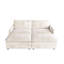 Tissu en velours côtelé pour le salon, 2 avec 2 repose-pieds, fabrication en bois massif, fauteuil inclinable profond, siège avec option de détente, repose-pieds, structure, design intérieur confortable-121094050