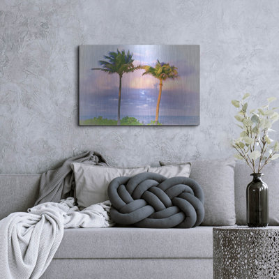 «Two Palms» par Jack Reed, art mural en métal