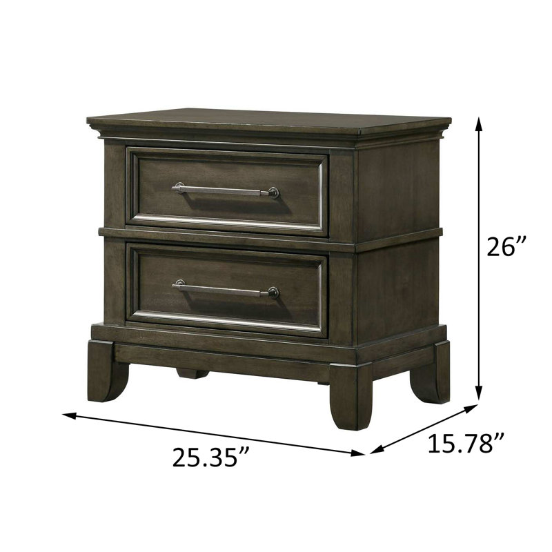 Table de chevet, gris
