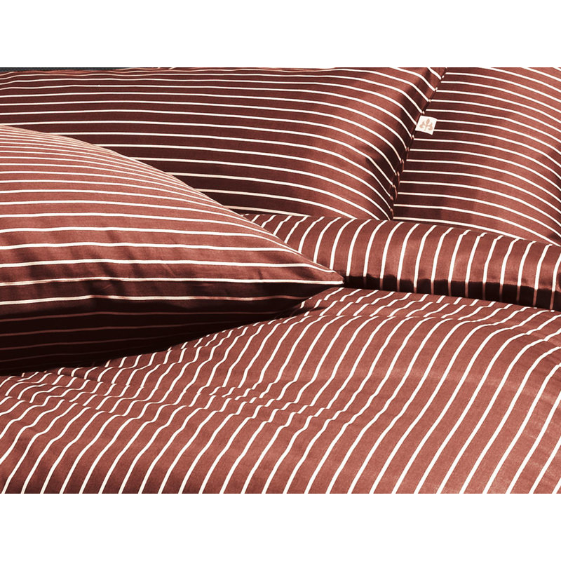 Cotton Modern Contemporary Duvet Cover Set, 155 x 220cm Duvet Cover + 1 Pillowcase (80 x 80), Red