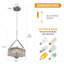 Luminaire suspendu moderne en cristal lustre carré carré pour îlot de cuisine pour vestibule (1 paquet)-1212127578