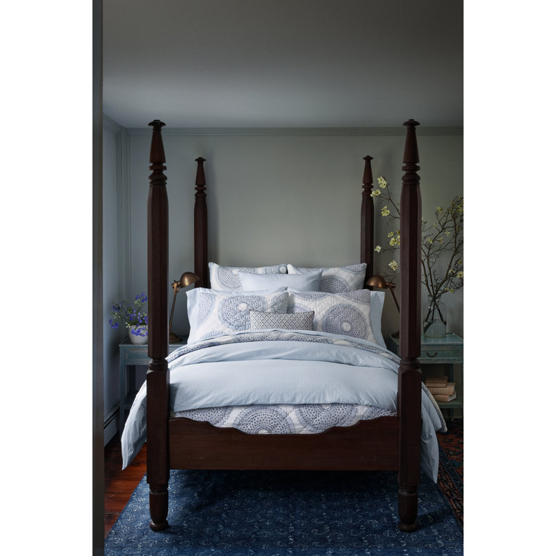Cinde Light Indigo Duvet, Queen Duvet Cover
