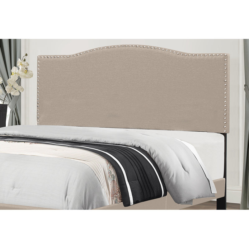 Vyron Upholstered Headboard, Full/Queen, Fog Polyester