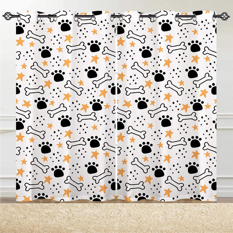 Ancelin Semi Sheer Curtain Pair