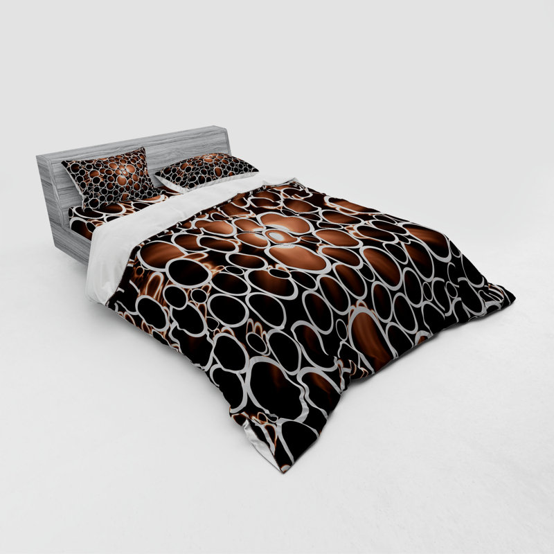 Industrial Polyester Geometric Shapes Duvet Cover