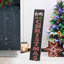 Panneau de véranda de Noël en bois noir 36 po Junno