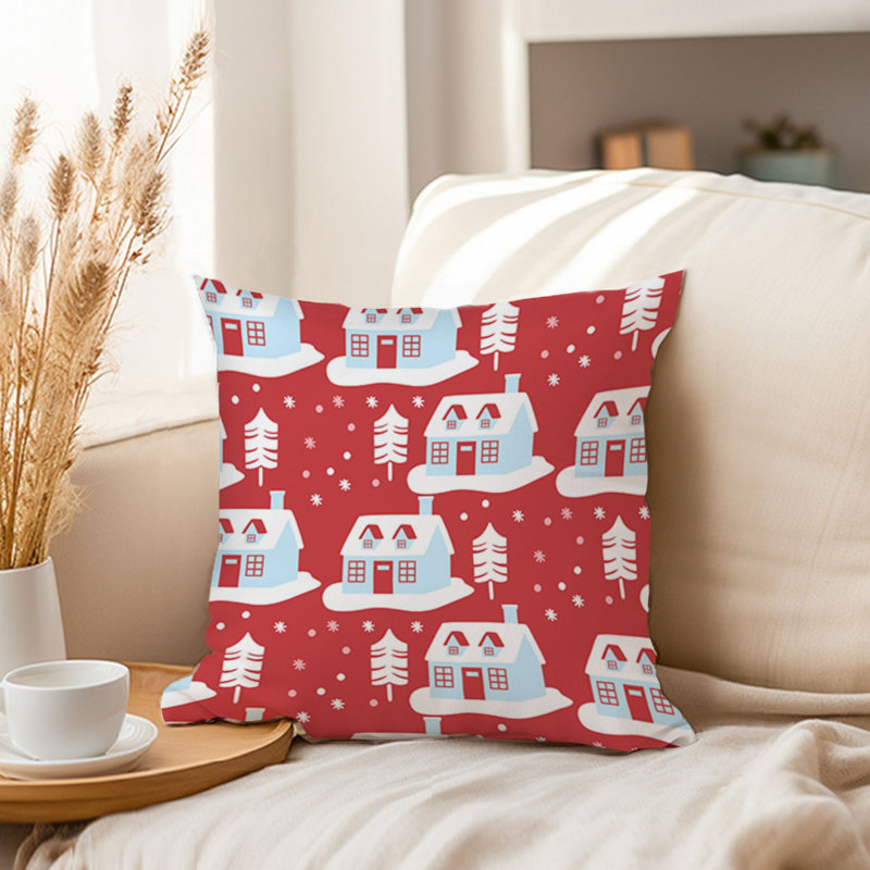 Holiday Christmas Pattern II Modern, 16"H x 16"W