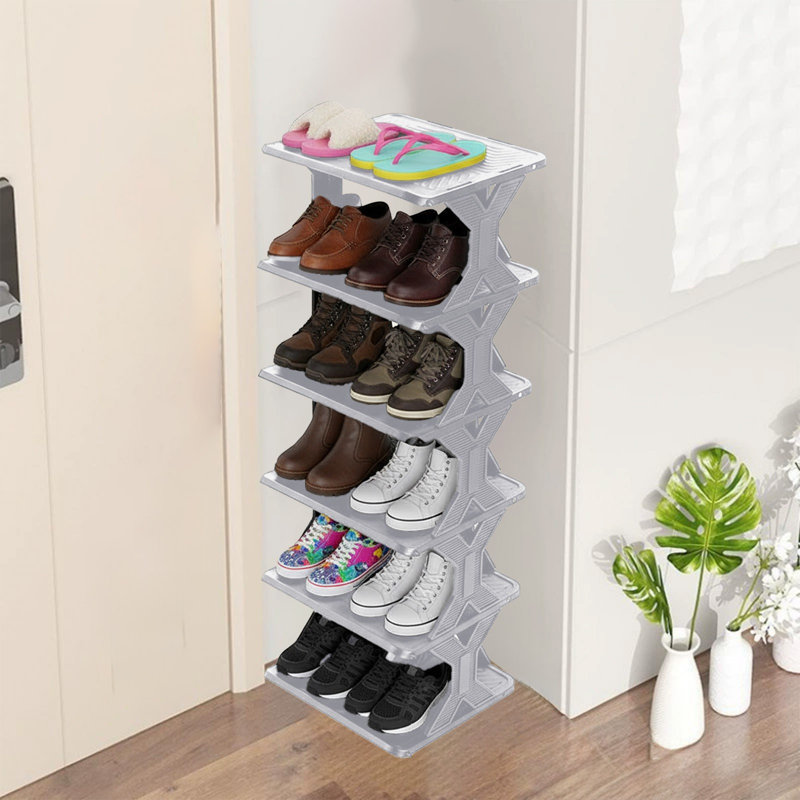 News Thickened And Widened Corner Simples Shoe Rack Small Size Easy To Install Removable Washable Storage Shoe Cabinet, E
