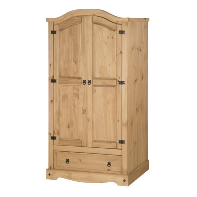 Bridewell 2 Door Solid Wood Wardrobe