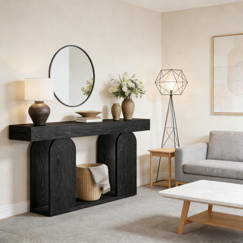Table basse pratique, console durable, table de couloir minimaliste