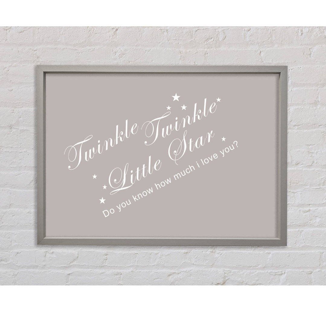 Twinkle Twinkle Little Star 2 Beige - Druck