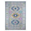 Tapis oriental noué à la main 9 pi 7 po x 13 pi 4 po Fusion Cloud Kazak