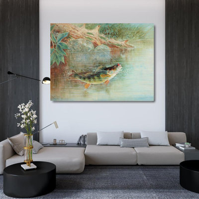 Loon Peak Kilbourne, Samuel Gallery Wrapped Canvas Art Titled: Yellow Perch