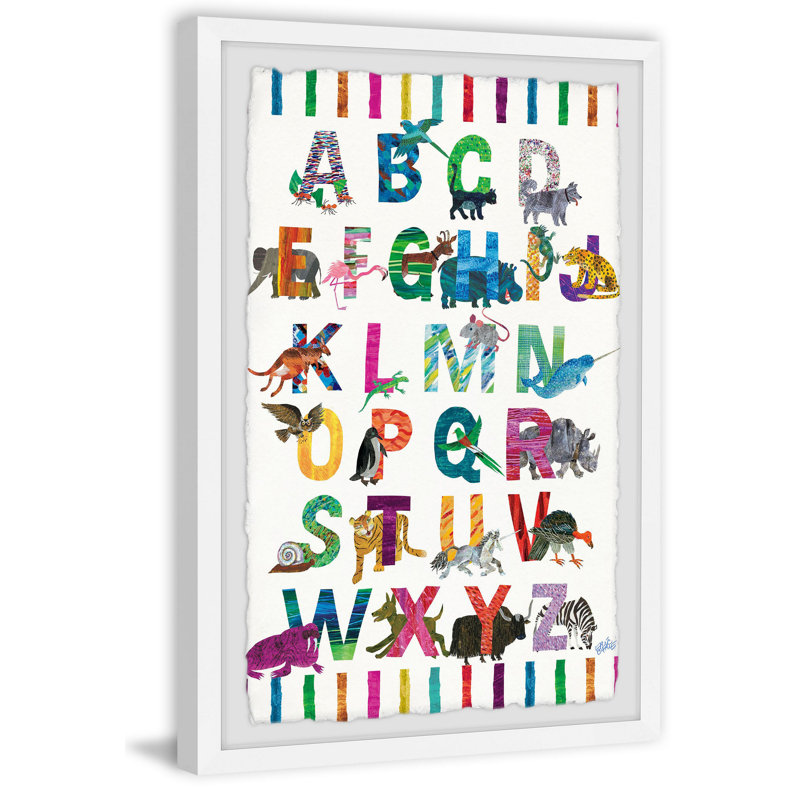Oneal Oneal Alphabet Jungle - Single Picture Frame Print, 91cm H x 61cm W