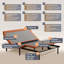 Structure de lit réglable avec soutien lombaire, massage, inclinaison de l'oreiller, lumières sous le lit, télécommande sans fil, contrôle de l'application, ports USB et de type C, positions de mémoire, Zero Gravity, série E6000-1225604767