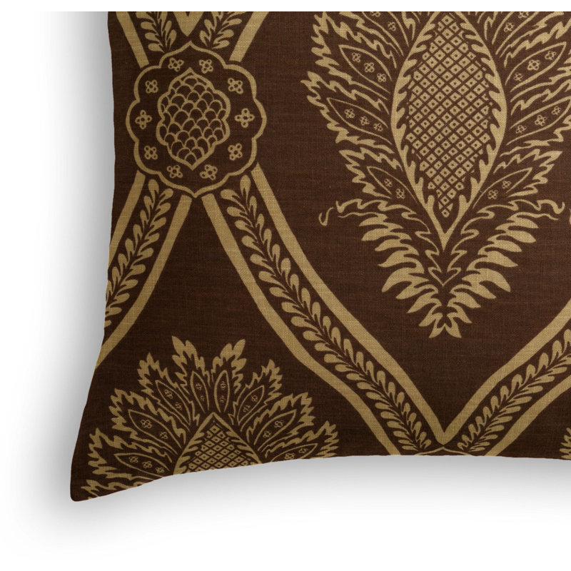 Period Piece Square Pillow Cover & Insert, 16" x 16", Brown