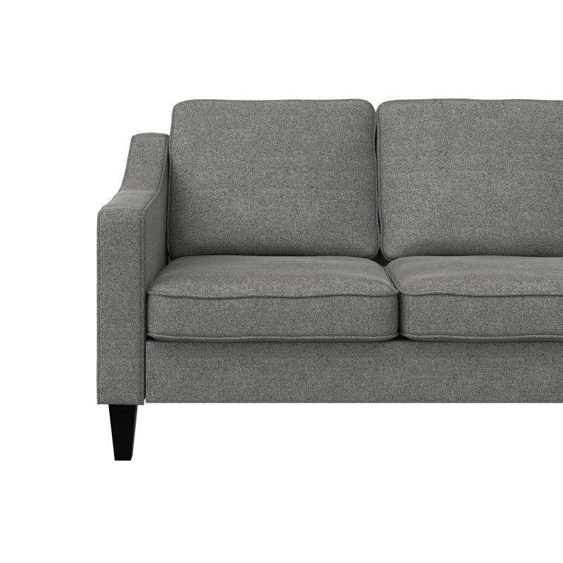 Burrough 3 Seater Velvet Sofa, Grey Velvet