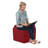 Pro Series Upholstered Hexagon Ottoman 18" Height-101256132