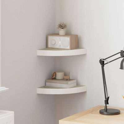 Naudiya 2 Piece Corner Floating Shelf