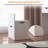 Dressing Table And Stool, 3-In-1 Multifunctional Dressing Table Set, Featuring Three-Color Lighting Modes, Hd Mirror, Two Sliding Drawers And A Hidden Storage Stool-615626304