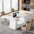 Marcai Faux Marble Executive Desk-1484845581