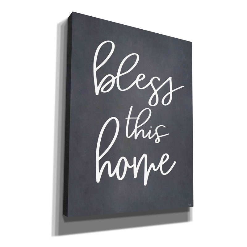 'Bless This Home' by Lux + Me, Canvas Wall Art, 34" H x 26" W x 1.5" D