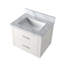 Meuble-lavabo simple blanc 24 po X P 18 po D, avec plateau en acrylique-117825063