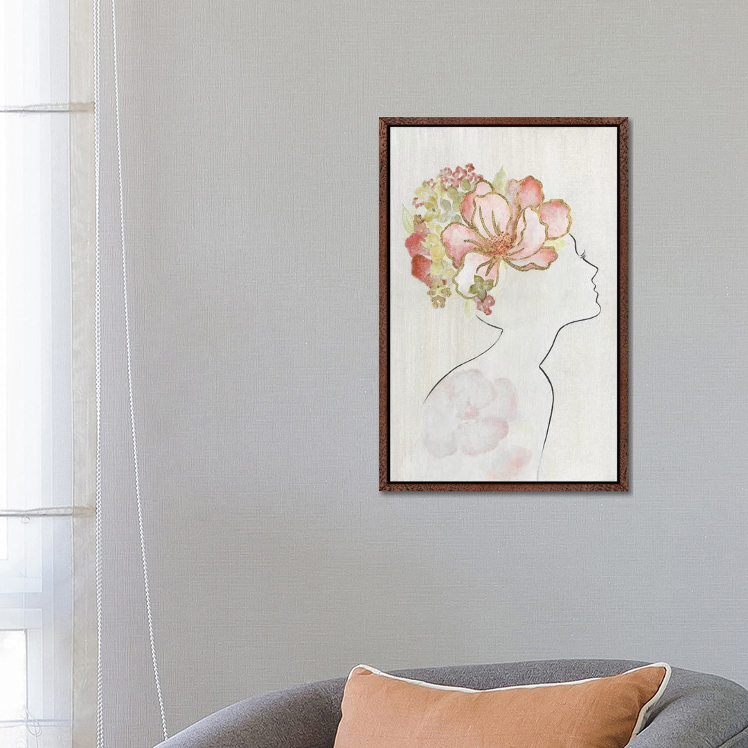 Fashion Floral Silhouette I von Tava Studios - Galerie-verpackte Leinwand Giclée