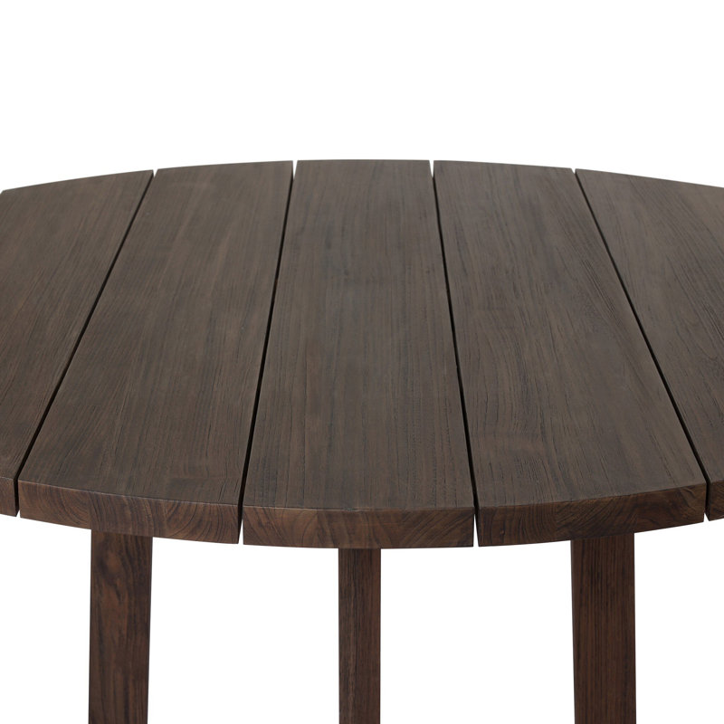 Indie Outdoor Round Teak Dining Table