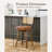 26" Swivel Counter Stool with Rattan Back and Walnut-Finish Bentwood Legs-1634067535-1634067533