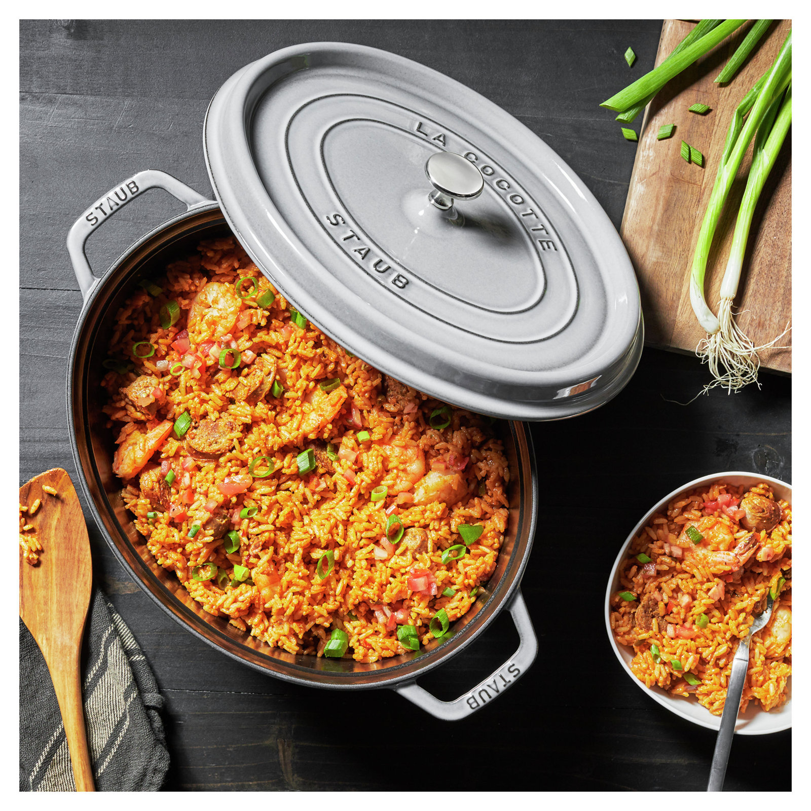 Enameled Cast Iron Cocotte, Graphite, 5.75 qt