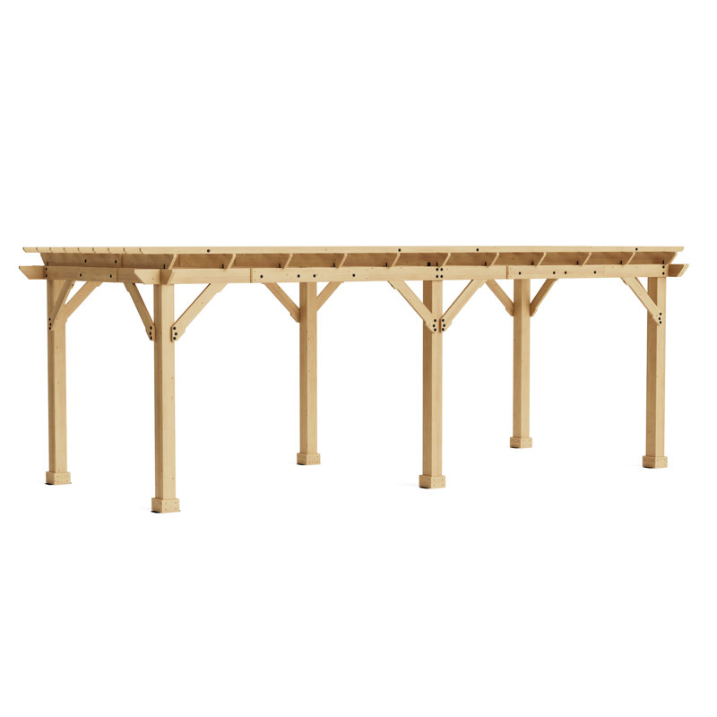Meridian 10' x 22' Natural Cedar Outdoor Pergola