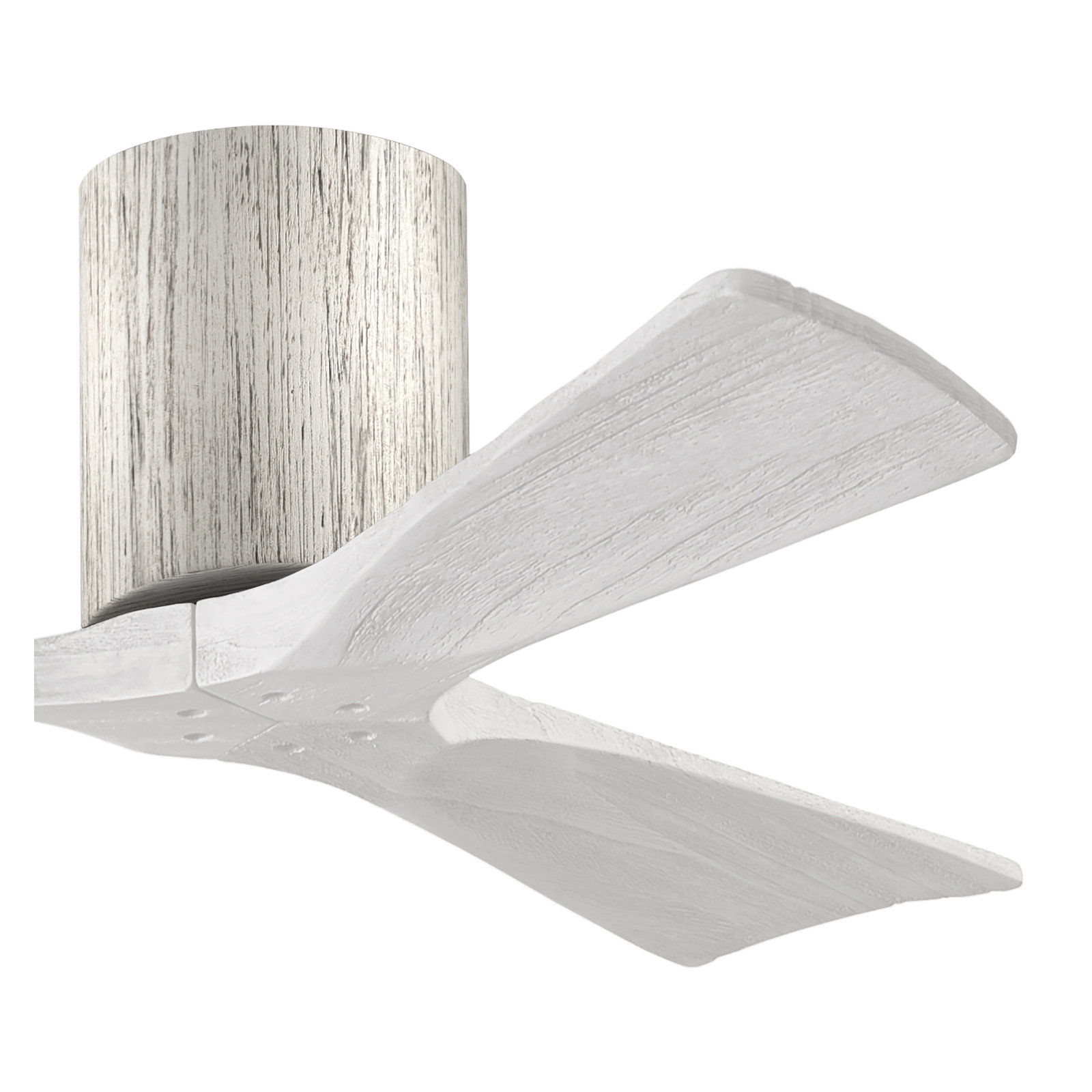 Olivier 3 Blade Ceiling Fan, Barn Wood Tone, Matte White, 42"
