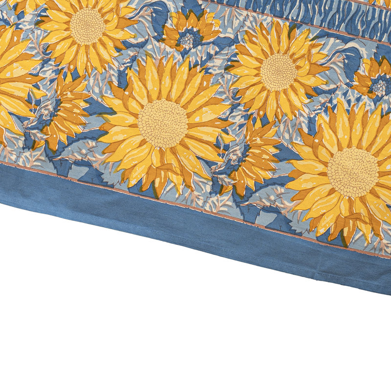 Sunflower Handmade Floral Tablecloth