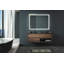 Miroir de salle de bain pour salle de bain avec fond de panier, lumière intense, intensité variable, contrôle de l'interrupteur mural, antibuée, IRC 95 réglable 3000K-4500K-6000K, étanche IP54 vertical et horizontal-344458851