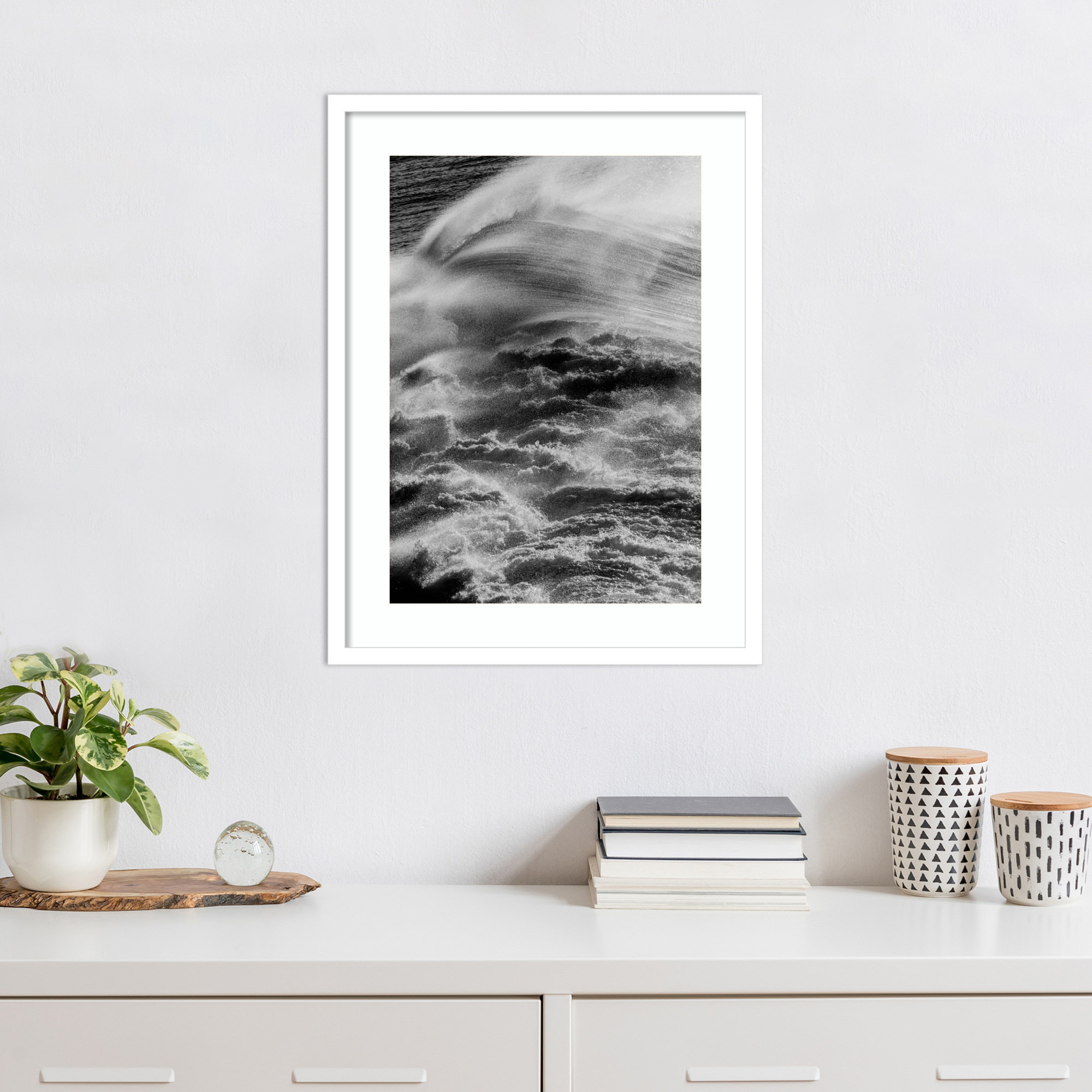 Sea Offerings by Shot by Clint Wood Framed Wall Art Print, 25" H x 19" W, White