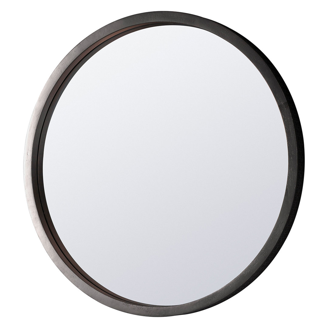 Cassilyn Round Wood Framed Wall Mounted Accent Mirror