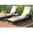 Stutler 200cm Long Reclining Chaise Lounge Set with Cushions and Table-30590020