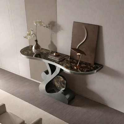 Console en bois massif 59,06 "