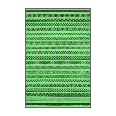 Washable Geometric Indoor Rug