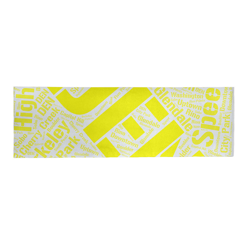 Tapis jaune à tissage plat, Tapis de couloir 2,5 pi x 8 pi