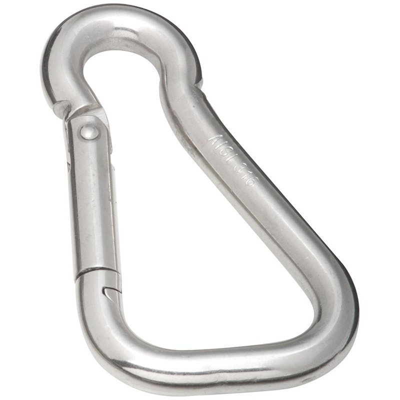 Mousqueton à ressort emboîtable, H 0,25 po x l 2 po x P 4 po