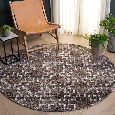 Vermont 125 Hand Woven Pet Yarn Pile Geometric Rug