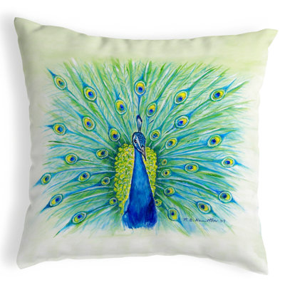  Peacock Indoor/Outdoor Lumbar Pillow