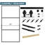 Porte de grange coulissante en métal et verre transparent de 42 po x 84 po avec quincaillerie d'installation (fermeture en douceur incluse)-1051180753-1051180754