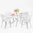  Round Glass Pedestal Dining Set-1152120749-1152120750-1150474000