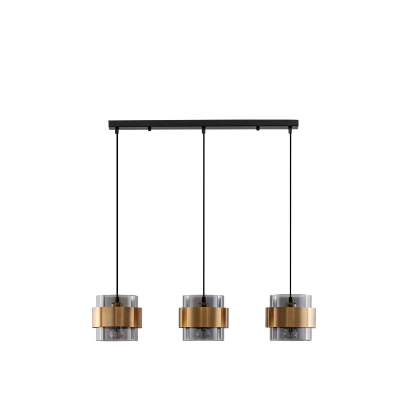 3 - Light Black Drum Pendant