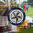Summer Breeze Essentials Outdoor Misting Fan and Pedestal Fan Combination, 600 sq. ft. With 3 Fan Speeds and Metal Design