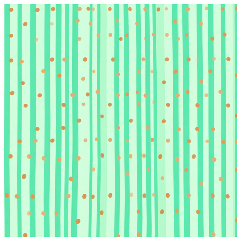 Housse de couette Green Stripes, Très grand lit